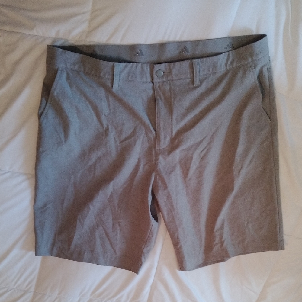 New Adidas Men's Grey Casual Performance Shorts - 40"